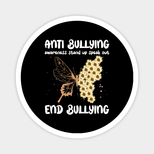 Anti Bullying Stand Up Speak Out End Bullying and Unite for Unity Day Magnet by printalpha-art